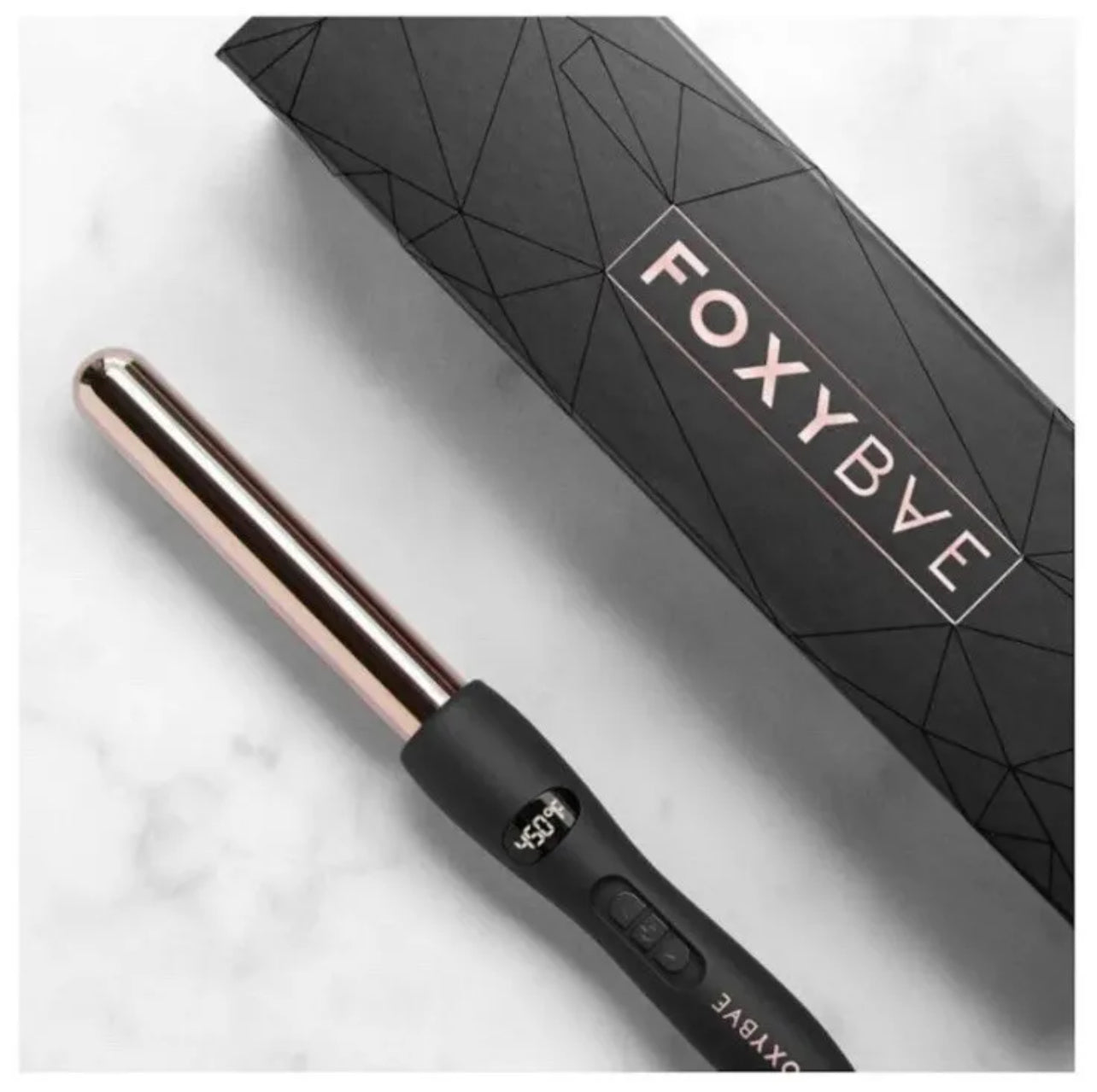 Foxybae 25mm rose 2024 gold curling wand