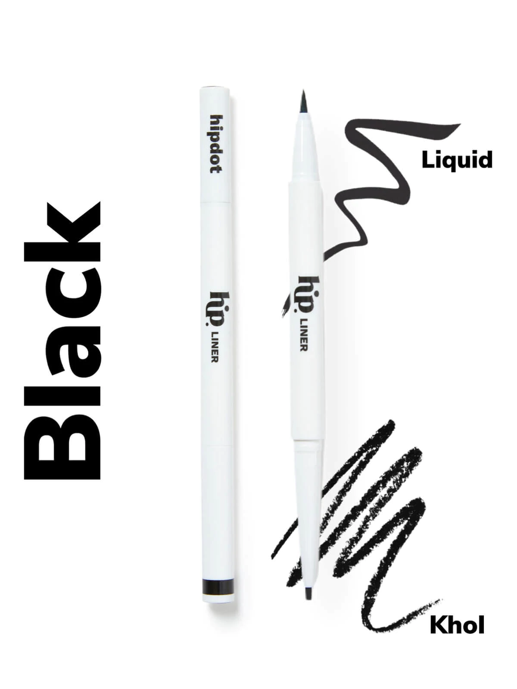 Hipdot LIQUID &  KOHL EYELINER (Midnight Black)